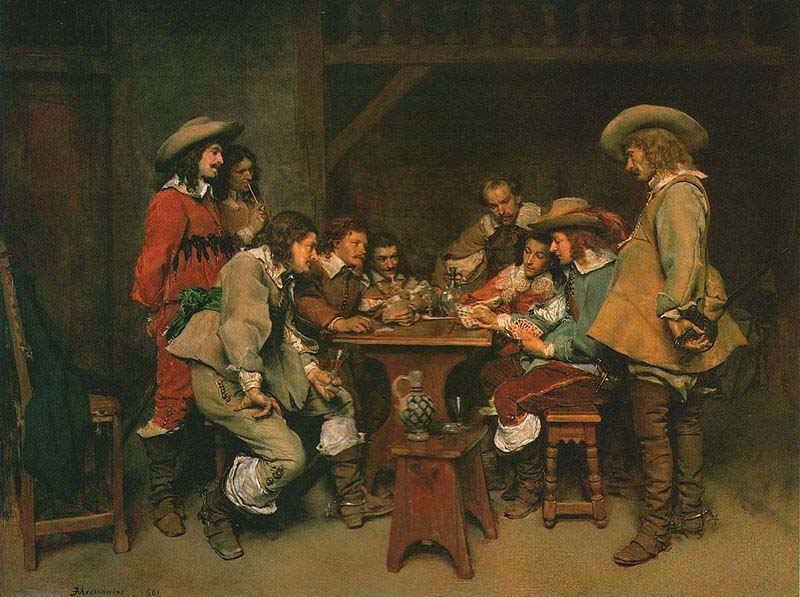 Jean-Louis-Ernest Meissonier A Game of Piquet,